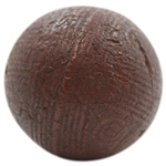 c.1870 Gutty Ball with Intricate & Unique Circle Designs & Mold Mark
