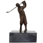 Bronze Bobby Jones Post Swing Statue on Granite Plinth