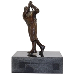 Bronze Bobby Jones Post Swing Statue on Granite Plinth