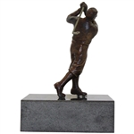 Bronze Bobby Jones Post Swing Statue on Granite Plinth