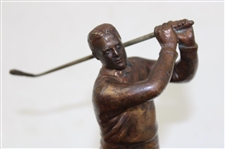 Bronze Bobby Jones Post Swing Statue on Granite Plinth