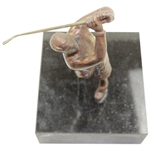 Bronze Bobby Jones Post Swing Statue on Granite Plinth