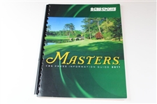 Five (5) Masters CBS Sports Guides w/Three (3) Masters Player Guides