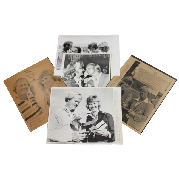 Five (5) Jack Nicklaus with Barbara Nicklaus Photos - Various