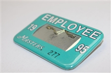 1995 Masters Tournament Employee Badge #277 - Tiger Woods First Masters Appearance