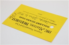 1997 Augusta National Golf Club Masters Tournament Gallery Guard Pass - Unique