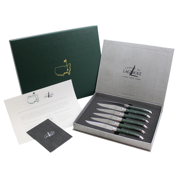 Augusta National Ltd Ed Forge de Laguiole Table Knife Set in Original Box