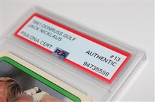 Jack Nicklaus Signed 1981 Donruss Golf #13 PSA/DNA Authentic