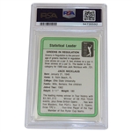Jack Nicklaus Signed 1981 Donruss Golf Statistical Leader Card PSA/DNA Authentic