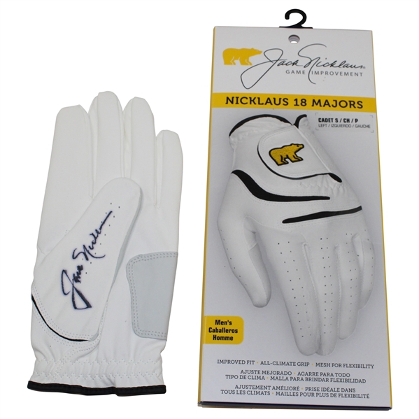 Jack Nicklaus Signed Golden Bear Golf Glove JSA ALOA
