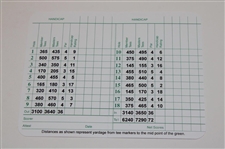 Gary Player Signed Augusta National Scorecard w/Years Won JSA ALOA