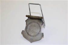 1958 Pacific Forces Senior Division Golf Tournament Silver Runner-Up Medalist Medal/Clip