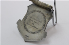 1958 Pacific Forces Senior Division Golf Tournament Silver Runner-Up Medalist Medal/Clip