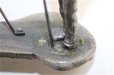 Pewter Golfer & Caddie MacFoozle Statue - 1990 On the Links Collection