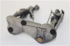 Pewter Golfer & Caddie MacFoozle Statue - 1990 On the Links Collection