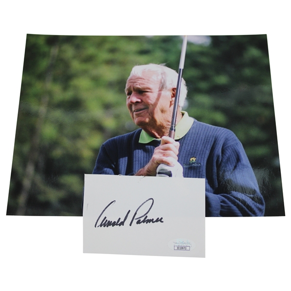 Arnold Palmer Signed Card with 8" x 10" Photo JSA #II13972