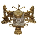 Ornate Classic Designed Victorian Inkwell - Unmarked