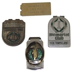 Two (2) Muirfield Village Money Clips & Two (2) Memorial Club Money Clips