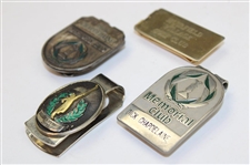 Two (2) Muirfield Village Money Clips & Two (2) Memorial Club Money Clips