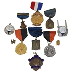 Eleven (11) Various Medals, Pins, Ribbons, Medallions inc. Cleveland Open, Kenwood, NWIB & more