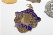 Eleven (11) Various Medals, Pins, Ribbons, Medallions inc. Cleveland Open, Kenwood, NWIB & more