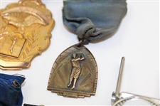 Eleven (11) Various Medals, Pins, Ribbons, Medallions inc. Cleveland Open, Kenwood, NWIB & more