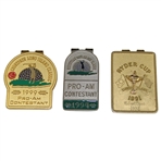 Three (3) Contestant Badges - 1994 & 1999 Long Island Pro-Am & 1991 RC/1992 Midget Open