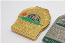Three (3) Contestant Badges - 1994 & 1999 Long Island Pro-Am & 1991 RC/1992 Midget Open