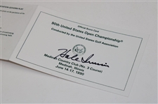 Hale Irwin Signed Facsimile 1990 U. S. Open at Medinah Scorecard JSA ALOA