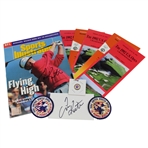 Tom Kite Signed 1992 Sports Illustrated & 3x5 Card w/Pairing Sheets, Ball Marker & Patches JSA ALOA