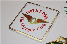 1987, 1988, 1993 & 1995 US Open Championship Bag Tags