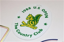 1987, 1988, 1993 & 1995 US Open Championship Bag Tags