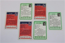Curtis Strange (x2), Jay Haas (x2) & Ray Floyd (x2) Signed 1981 & 1982 Donruss Cards JSA ALOA