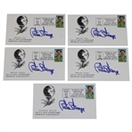 Curtis Strange Signed 1988 US Open at Brookline FDCs - One For Each Round JSA ALOA