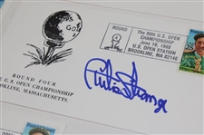 Curtis Strange Signed 1988 US Open at Brookline FDCs - One For Each Round JSA ALOA