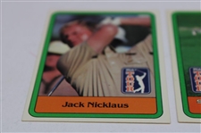 Two (2) Jack Nicklaus 1981 PGA Donruss Rookie & Statistical Leader Cards