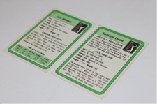 Two (2) Jack Nicklaus 1981 PGA Donruss Rookie & Statistical Leader Cards