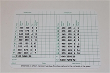 Gary Player Signed Augusta National Scorecard w/Years Won JSA ALOA