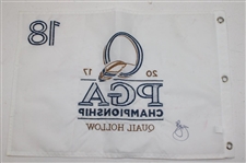 Jim Furyk Signed 2017 PGA Championship at Quail Hollow Embroidered Flag JSA ALOA