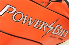 Vibrant Orange Power Bilt 'Since 1916' Full Size Tour Style Golf Bag