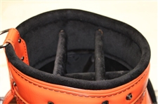 Vibrant Orange Power Bilt 'Since 1916' Full Size Tour Style Golf Bag