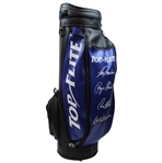 Blue, Black & White Full Size Top-Flite Bag with (4) Printed Signatures of Trevino, Payne & others