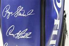 Blue, Black & White Full Size Top-Flite Bag with (4) Printed Signatures of Trevino, Payne & others