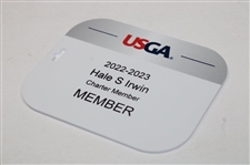 Hale Irwin's Personal 2022-2023 USGA Charter Member Champion Club Bag Tag