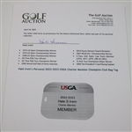 Hale Irwin's Personal 2022-2023 USGA Charter Member Champion Club Bag Tag