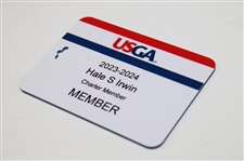 Hale Irwin's Personal 2023-2024 USGA Charter Member Champion Club Bag Tag