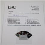 Hale Irwin's Personal Signed 3x5 Card with Six (6) Golf Trading Cards JSA ALOA