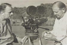 Grantland Rice & Joe Kirkwood Filming Movie Shorts Original Photo