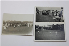 Ten (10) Jock Hutchison, Kirkwood & Other Original Golf Photos - Kirkwood Family Collection