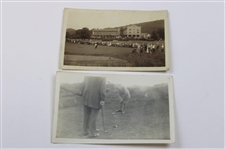 Ten (10) Jock Hutchison, Kirkwood & Other Original Golf Photos - Kirkwood Family Collection